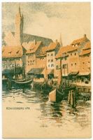 Königsberg (Pr.), Stadtkreis Königsberg Königsberg (Pr.), Fischmarkt, Gemälde ?? Königsberg, Fischmarkt