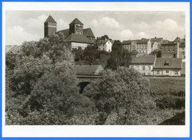 Rastenburg, Stadt, Kreis Rastenburg Rastenburg, St. Georg und Eisenbahnbrücke VII Rastenburg, St. Georg