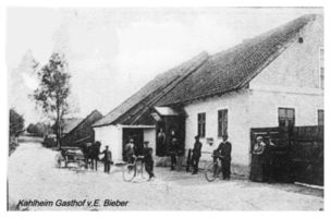 Kahlheim, Kreis Gumbinnen Kahlheim, Gasthof E. Bieber 