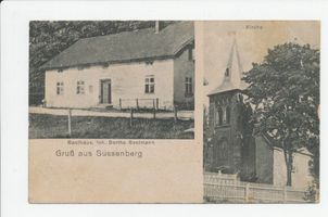 Süßenberg, Kreis Heilsberg Süssenberg, Gasthaus, Kirche 