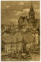 Königsberg (Pr.), Stadtkreis Königsberg Königsberg (Pr.), Am Dom, Zeichnung Königsberg, Dom