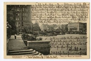 Königsberg (Pr.), Stadtkreis Königsberg Königsberg (Pr.), Blick vom Garten der Stadthalle Кёнигсберг (Пр.), вид из сада Штадтхалле