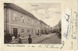 Schippenbeil, Kreis Bartenstein Schippenbeil, Stadtschule Шиппенбайль, городская школа