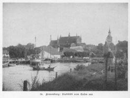Frauenburg, Kreis Braunsberg Frauenburg, Stadtansicht vom Hafen aus 