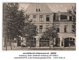 Insterburg, Stadt, Stadtkreis Insterburg Hindenburgstraße (fr. Goldaper Straße֨枆蟬뚶ße) 61-62