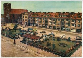 Bischofsburg, Stadt, Kreis Rößel Markt Bischofsburg, Markt und Kirche II Бишофсбург, рынок и церковь, II