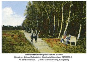 Metgethen, Ort und Bahnstation, Stadtkreis Königsberg 