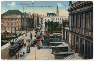 Königsberg (Pr.), Stadtkreis Königsberg Königsberg, Grüne Brücke mit Aufgang zur Börse Кёнигсберг, Зелёный мост со входом на биржу
