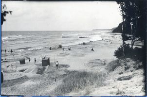 Georgenswalde, Kreis Samland Georgenswalde, Badestrand an der Ilskefalle bei Georgenswalde Samländische Steilküste