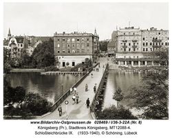 Königsberg (Pr.), Stadtkreis Königsberg  Königsberg, Schloßteichbrücke