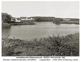 Allenstein, Stadtkreis Allenstein  Allenstein, am Langsee