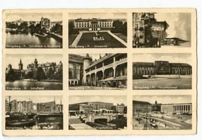 Königsberg (Pr.), Stadtkreis Königsberg Königsberg (Pr.), Ansichtskarte mit 9 Aufnahmen II Königsberg, Universität