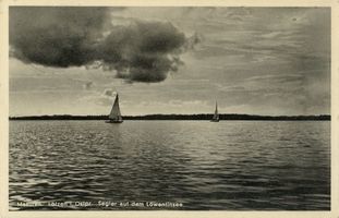Lötzen, Stadt, Kreis Lötzen Lötzen, Segler auf dem Löwentinsee 