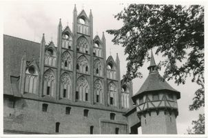 Marienburg, Westpr., Kreis Marienburg Marienburg, Westpr., Mittelschloß, Gotischer Giebel der Firmarie Marienburg, Schloß