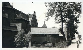 Marienburg, Westpr., Kreis Marienburg Marienburg i. Westpr., Die Marienburg, Teilansicht VI Мариенбург (Зап. Пруссия), замок Мариенбург, частичный вид, VI