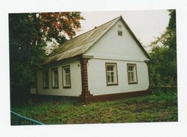 Metgethen, Ort und Bahnstation, Stadtkreis Königsberg Birkenweg 14 Metgethen, Birkenweg 14, Haus Mach, neu erbaut 1961, II Метгетен, Биркенвег, 14, дом Маха, заново отстроен в 1961 году, II