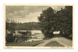 Beldahnsee, Kreis Sensburg Wiersba, Anlegestelle Kurhaus 