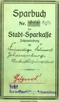 Johannisburg, Kreis Johannisburg Markt 17 Johannisburg, Markt, KSK, Sparbuch FFW, Vorderseite Йоханнисбург, рыночная площадь, KSK, сберегательная книжка FFW, лицевая сторона