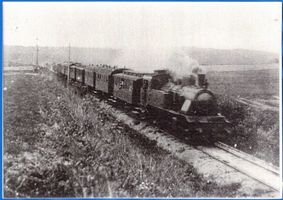  Ostpreußen, Eisenbahn auf der Fahrt Восточная Пруссия, железная дорога в пути