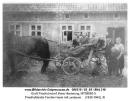 Groß Friedrichsdorf, Kreis Elchniederung Friedhofstraße