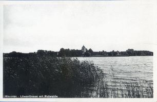 Rotwalde, Kreis Lötzen Rotwalde, Löwentinsee mit Rotwalde 