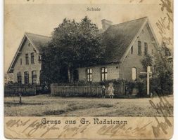 Hügelwalde, Kreis Ortelsburg Groß Radzienen, Schule 