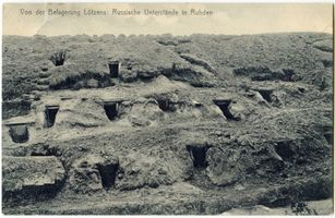 Eisenwerk, Kreis Lötzen Ruhden Kr. Lötzen, Russische Unterstände Erster Weltkrieg