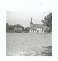 Tilsit, Stadt, Stadtkreis Tilsit Schloßplatz Tilsit, Schlossplatz mit Blick nach Westen zur Ordenskirche nach der Zerstörung Ostpreußen, Zweiter Weltkrieg und das Ende