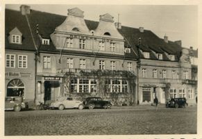 Angerapp, Stadt, Kreis Angerapp Marktplatz Darkehmen, Marktplatz, Hotel Reimers Hof Даркемен, рыночная площадь, отель «Реймерс Хоф»