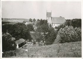 Schönfließ Kr. Rastenburg, Kreis Rastenburg Schönfließ Kr. Rastenburg, Ortsansicht mit Kirche 