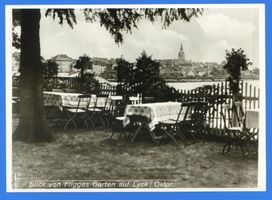 Lyck, Stadt, Kreis Lyck Lyck, Blick von Fligges Garten auf die Stadt II Лык, вид из сада Флигге на город, II
