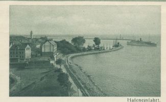 Pillau, Seestadt, Kreis Samland Pillau, Seestadt, Hafeneinfahrt Pillau, Hafen