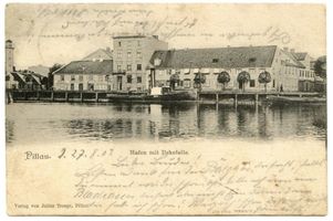 Pillau, Seestadt, Kreis Samland Pillau, Seestadt, Hafen mit Ilskefalle Пиллау, морской город, порт с Ильскефалле