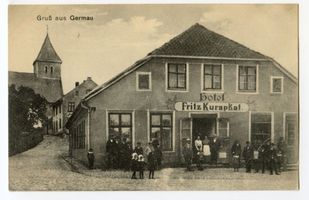 Germau, Ort, Kreis Samland Germau, Hotel Fritz Kurapkat II 
