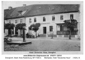 Drengfurth, Stadt, Kreis Rastenburg Marktplatz