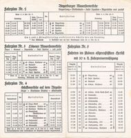  Mauersee, Fahrplan Mauerseeverkehr Мауерзее, расписание движения по Мауерзее