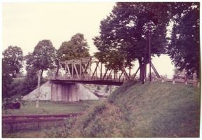 Mohrungen, Stadt, Kreis Mohrungen Mohrungen, Eisenbahnbrücke 