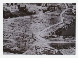 Königsberg (Pr.), Stadtkreis Königsberg Königsberg, Blick auf den Schloßteich und die zerstörte Stadt, Luftbild Königsberg, Zweiter Weltkrieg und das Ende