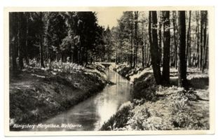 Metgethen, Ort und Bahnstation, Stadtkreis Königsberg  1 Metgethen, Der  Stänkerkanal  (Königsberger Abwasserkanal) Метгетен, «Штёнкерканал» (Кёнигсбергский сточный канал)