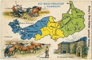  Ost- West-Preußen und Pommern, Karte 