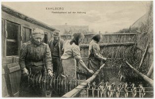Kahlberg-Liep, Ort, Kreis Elbing Kahlberg-Liep, Fischräucherei auf der Nehrung II 