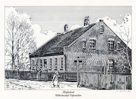 Wilhelmshof Kr. Ortelsburg, Kreis Ortelsburg Wilhelmshof Kr. Ortelsburg, Dorfschule 