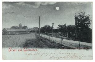 Kumehnen, Kreis Samland Cumehnen, Dorfstraße Куменен, деревенская улица