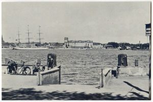 Sandkrug Stadtkr. Memel, Stadtkreis Memel Sandkrug Stadtkr. Memel, Blick auf das Panorama von Memel Зандкруг, городской округ Мемель, вид на панораму Мемеля