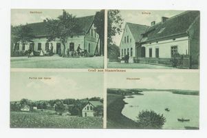 Eisermühl, Kreis Lötzen Staßwinnen, Gasthaus, Schule, Waynosee, Partie am Kanal 