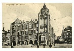 Königsberg (Pr.), Stadtkreis Königsberg Poststraße Königsberg (Pr.), Postamt I. Кёнигсберг (Пр.), почтовое отделение, I