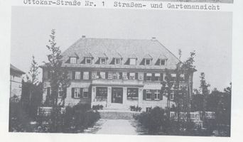 Königsberg (Pr.), Stadtkreis Königsberg Ottokarstraße 1 Königsberg, Amalienau, Ottokarstraße, Friederike Kostka - Heimstätte, Gartenansicht Кёнигсберг, Амалиенау, Оттокарштрассе, усадьба Фридерики Костки, вид сада