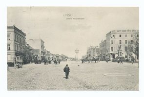 Lyck, Stadt, Kreis Lyck Hindenburgstraße (fr. Bahnhofstraße) Lyck, Obere Hauptstraße Лык, верхняя Гауптштрассе