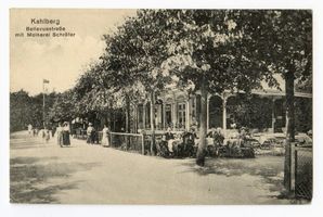 Kahlberg-Liep, Ort, Kreis Elbing Kahlberg, Bellevuestraße mit Molkerei Schröter 