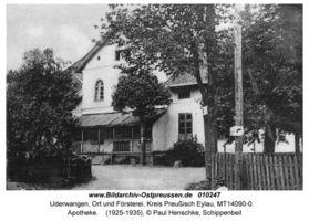 Uderwangen, Ort und Försterei, Kreis Preußisch Eylau 